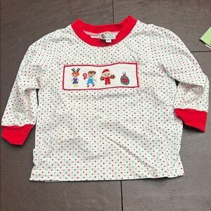 Festive Cocomelon Christmas Polka Dot Long Sleeve Shirt